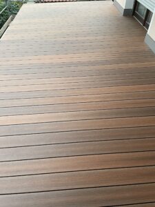 WPC Terrassendielen fertig verlegt
